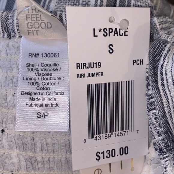 L*Space Strapless Riri Wide Leg Jumpsuit Sz S - Picture 5 of 6